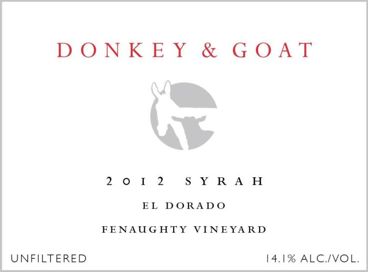 2012 Fenaughty Syrah label